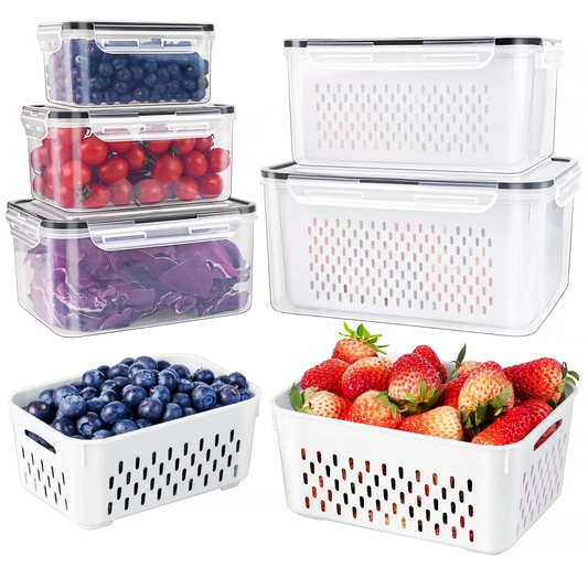 🍇Stackable fruit and vegetable preservation filter box - with lid🍇