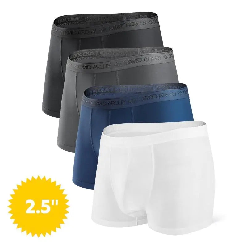 Men's Dual Pouch Micro Modal Trunks 4-Pack Basic