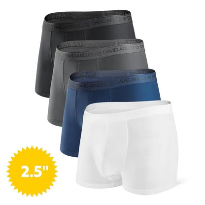 Men's Dual Pouch Micro Modal Trunks 4-Pack Basic