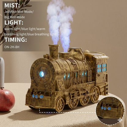 Train Diffuser 300ML Essential Oil Diffuser Cool Mist Humidifier Aroma Diffuser with Night Light