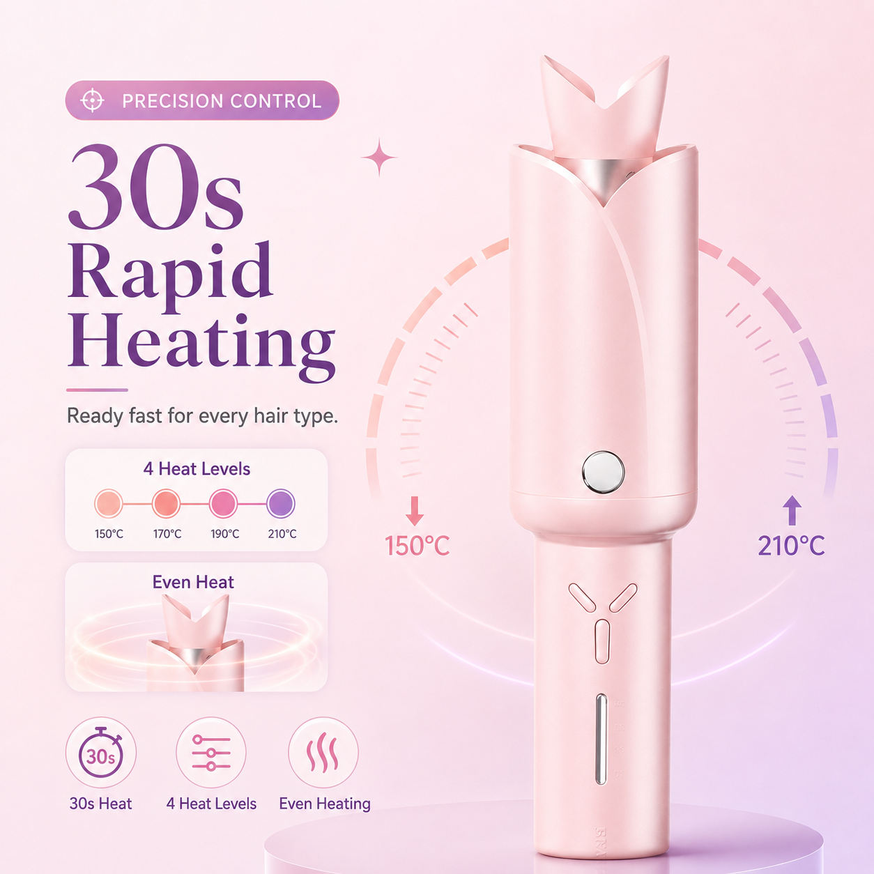 32mm Wireless Automatic Wave Hair Curler