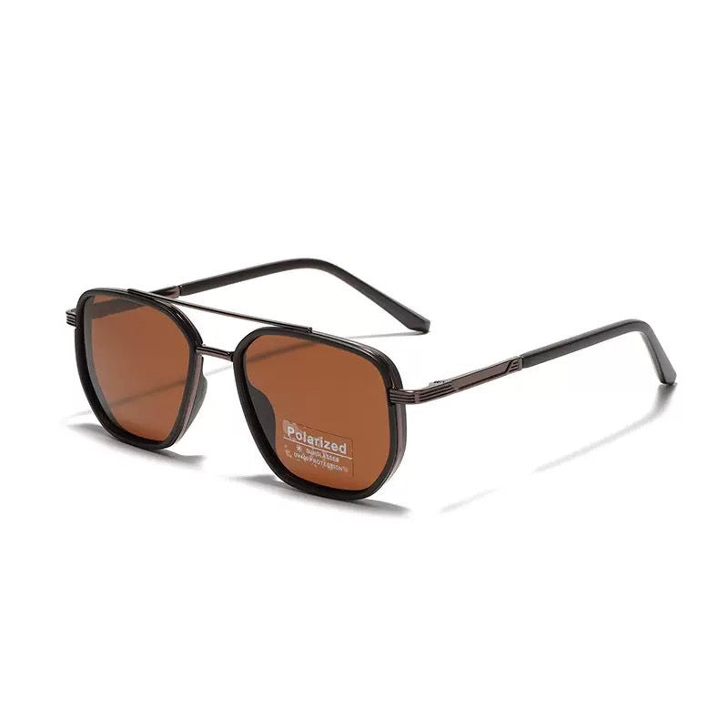 Polarized UV400 Sunglasses – Lightweight Geometric Square Frame