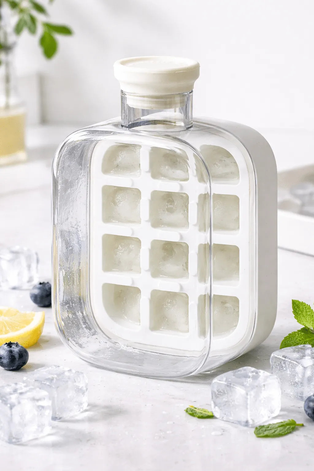 2-in-1 Refreshing Ice Cube Tray - Portable Cup