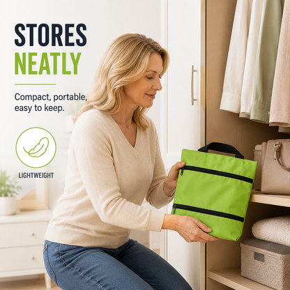 2-in-1 Foldable Wheeled Shopping Cart – Large Capacity, Reusable