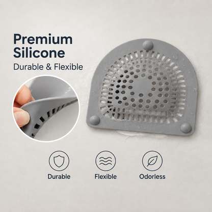 Silicone Drain Hair Catcher – Effectively Prevents Drain Clogs