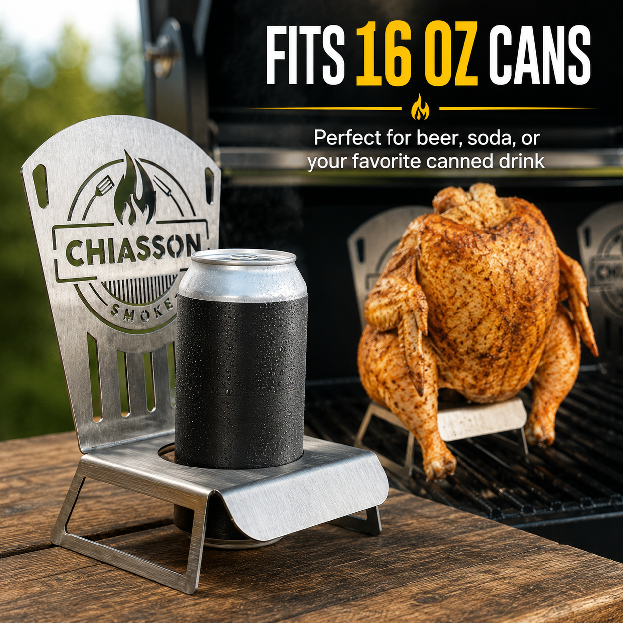 Beer Can Roasted Chicken Throne – Makes Roasted Chicken Juicy