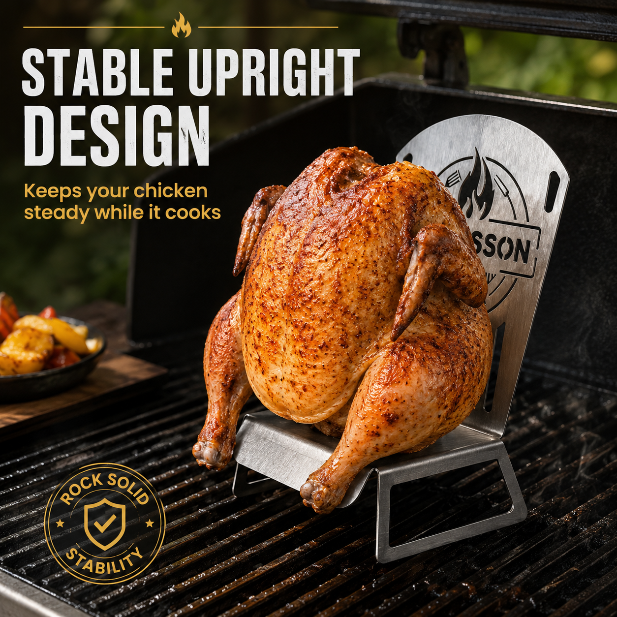 Beer Can Roasted Chicken Throne – Makes Roasted Chicken Juicy