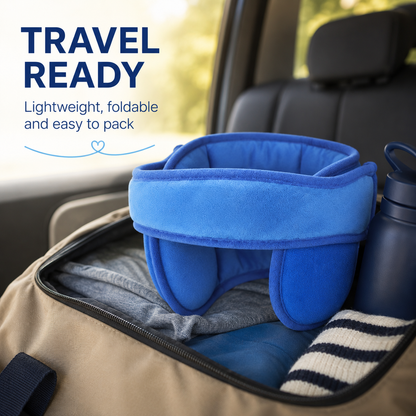 Child car seat headrest sleep support belt