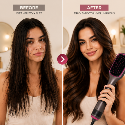 One-Step Hot Air Brush Styler - Dry, Smooth & Volumize Hair Effortlessly