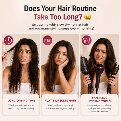One-Step Hot Air Brush Styler - Dry, Smooth & Volumize Hair Effortlessly