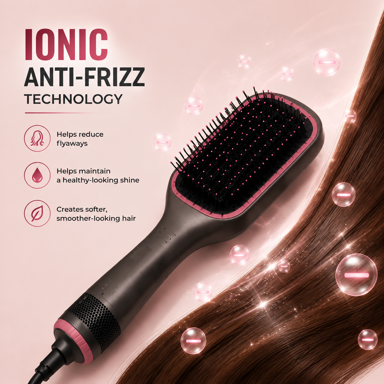 One-Step Hot Air Brush Styler - Dry, Smooth & Volumize Hair Effortlessly