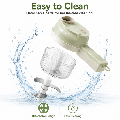 USB rechargeable handheld food processor, portable food processing tool