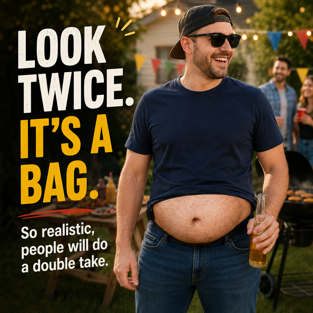 Fun Beer Belly Waist Bag – with Hidden Storage Space