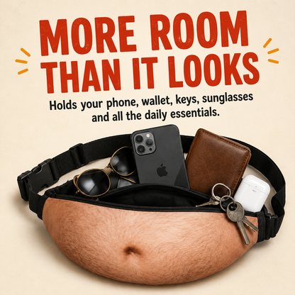 Fun Beer Belly Waist Bag – with Hidden Storage Space