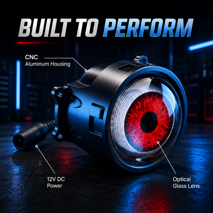 Demon Eye RGB LED Headlight Kit with 33+ Color Modes