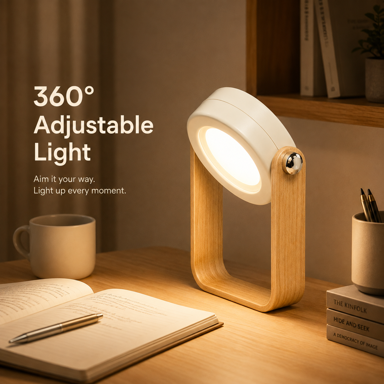 Foldable Portable USB Rechargeable LED Desk Lamp
