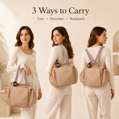 3-in-1 Convertible Travel Handbag – Suitable for everyday use and travel