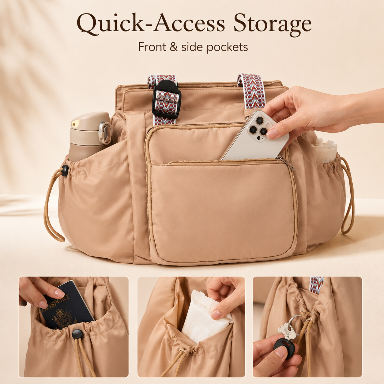 3-in-1 Convertible Travel Handbag – Suitable for everyday use and travel