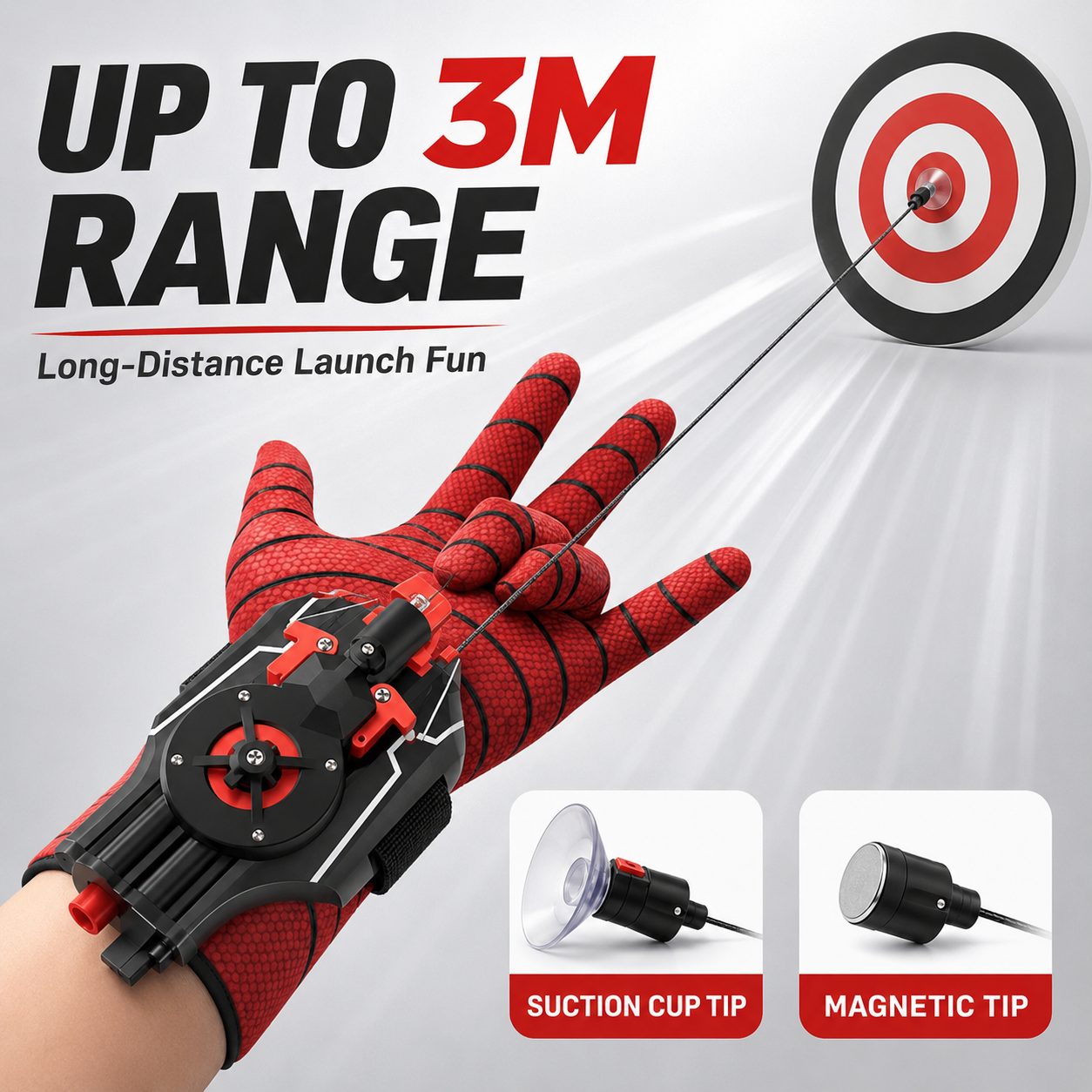 Electric Spider Web Launcher Toy - Automatic Rebound, Dual Heads Replaceable