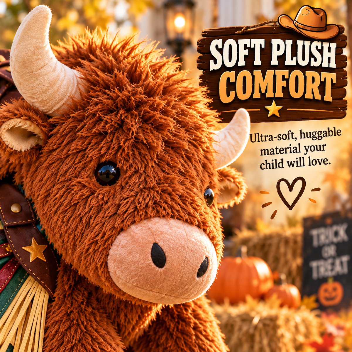 🐂Kids Ride-On Cowboy Bull Halloween Costume🐂