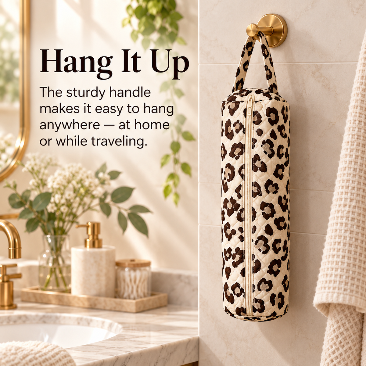Multifunctional Portable Large-Capacity Zippered Toiletries Storage Bag