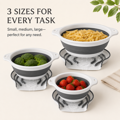 4-Piece Foldable Water Filter Set – With Sink and Automatic Drainage Base