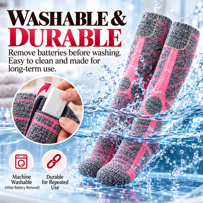 🔥Winter Heated Socks with 3 Heat Settings & Rechargeable Batteries🔥
