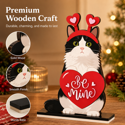 Cute animal wooden signs with multiple magnetic holiday accessories