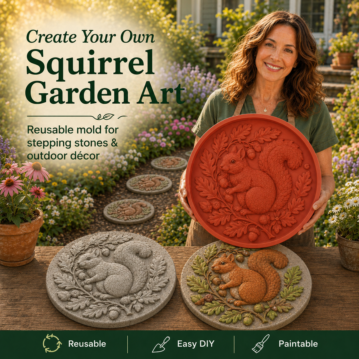 💥LAST DAY 50% OFF🌻Reusable Garden Art Mold – Make Your Garden Truly One of a Kind