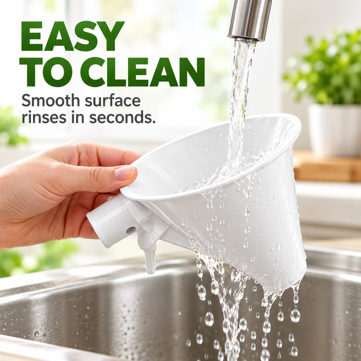Tilting Mixer Flour Funnel - Suitable for Both Dry and Wet Ingredients.