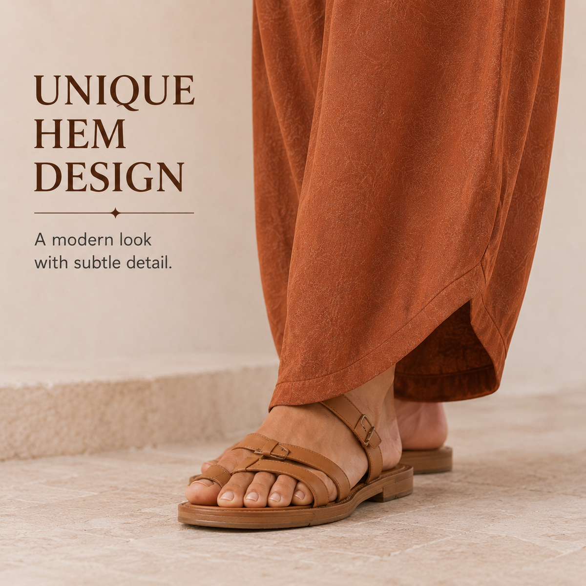 New Women's Casual Elastic Waist Belt Wide-Leg Harem Pants