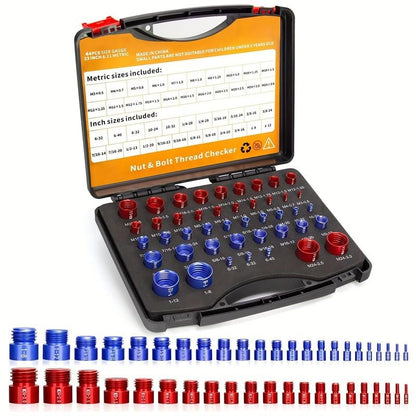 🔥Limited-time discount of 50%🔥44Pcs Alloy Nut and Bolt Thread Inspector Charge🔩