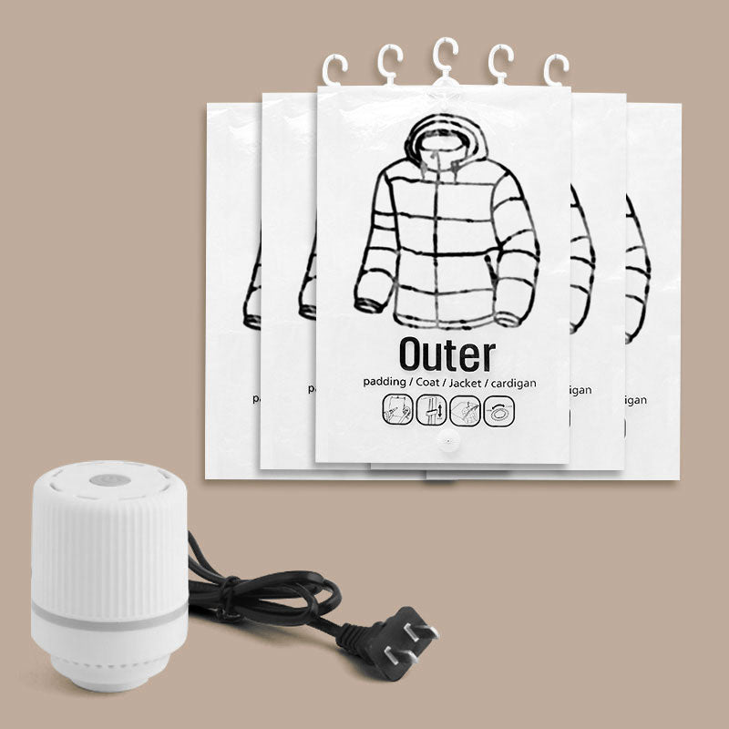 🔥Summer bestsellers🔥Vacuum hanging storage bag—Free vacuum pump✨️