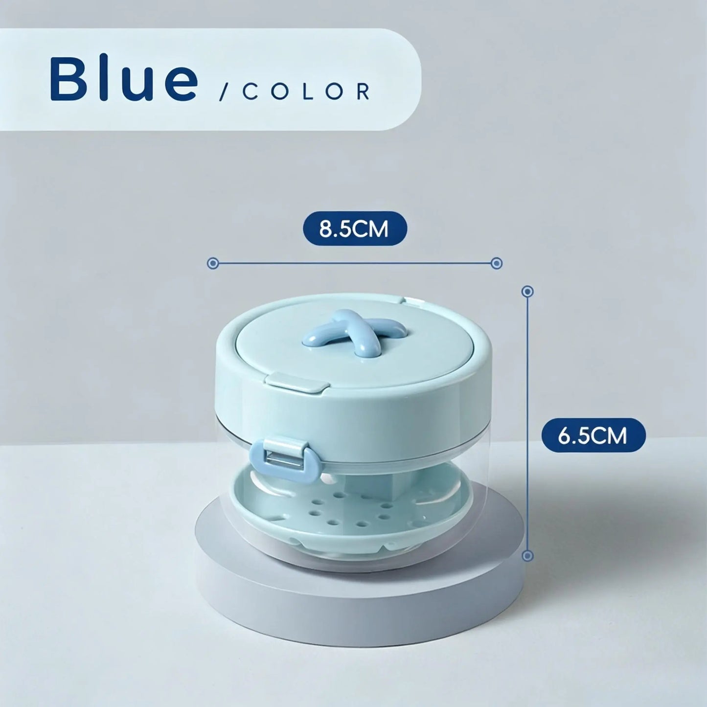 3-in-1 Retainer Soak Case with Drain Tray. Mirror & Cleaning Brush for Aligners & Dentures