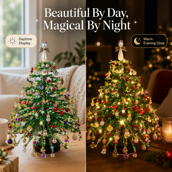 🎄DIY Beaded Christmas Tree Kit – Create Your Own Sparkling Holiday Decoration🎄