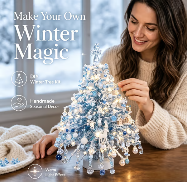 🎄DIY Beaded Christmas Tree Kit – Create Your Own Sparkling Holiday Decoration🎄