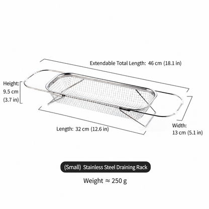 🍝 Expandable Over-the-Sink Fine Mesh Colande