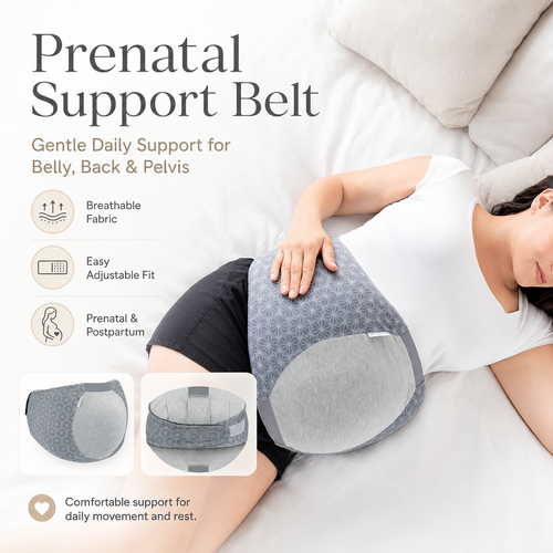 Pregnancy Wedge Pillow for Side Sleeping – Belly & Back Support Cushion