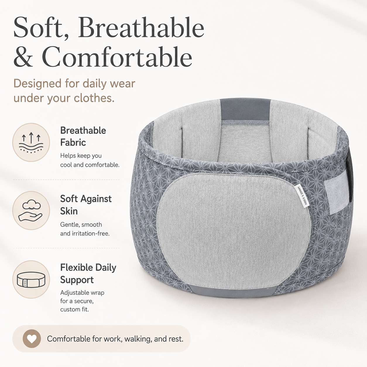 Pregnancy Wedge Pillow for Side Sleeping – Belly & Back Support Cushion