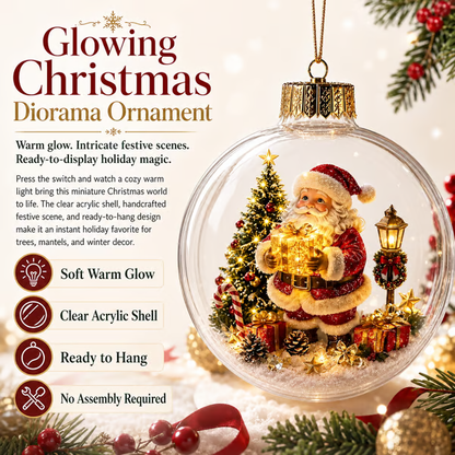 Light-up Christmas 3D Model Decorations - Miniature Winter World in Your Palm