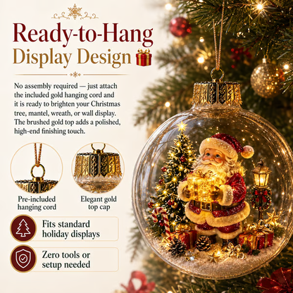 Light-up Christmas 3D Model Decorations - Miniature Winter World in Your Palm