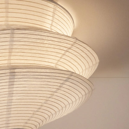 Bamafrontierman™ Japanese Paper Flush Mount Cover