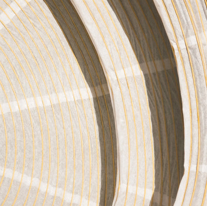 Bamafrontierman™ Japanese Paper Flush Mount Cover