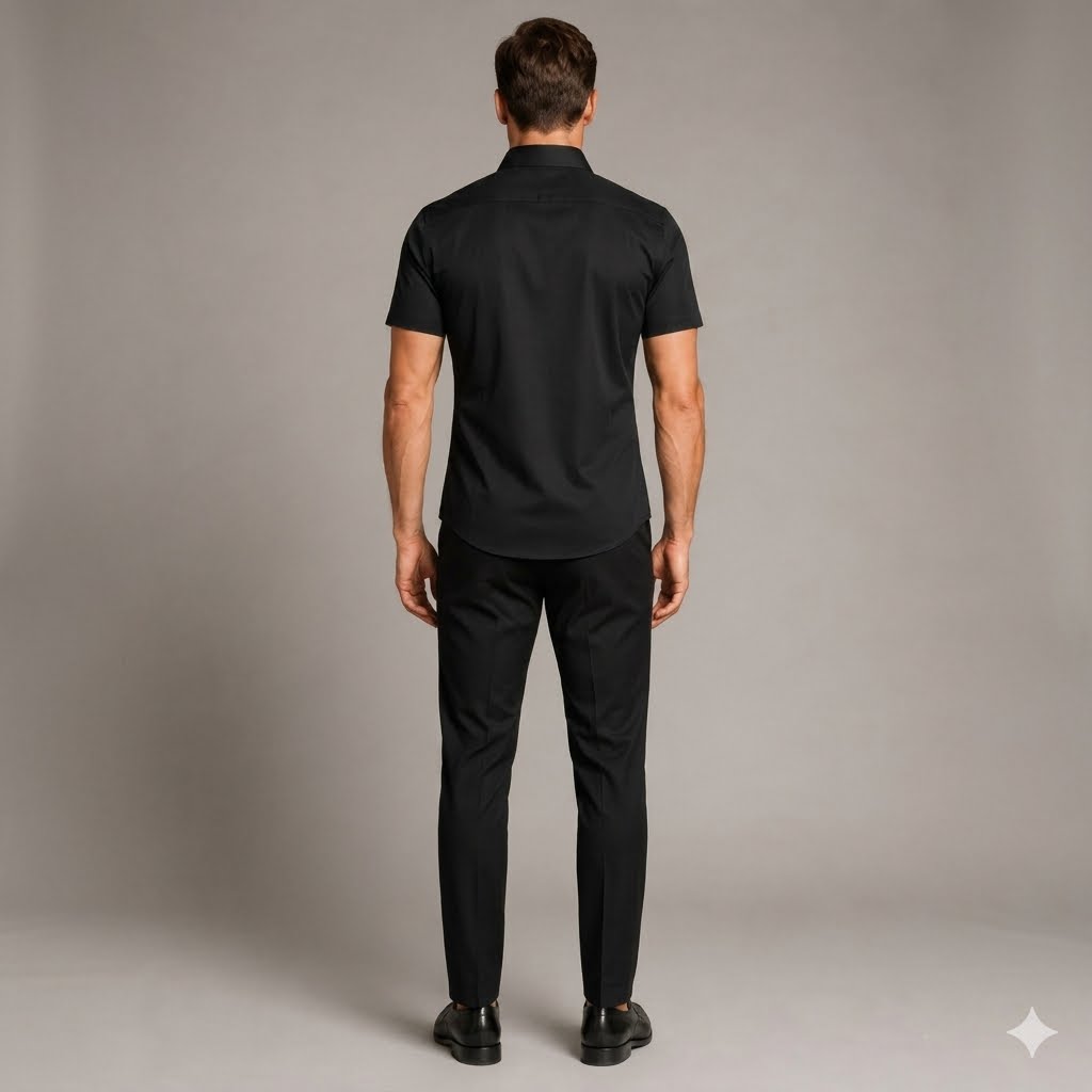 Men's 4-Way Ultra-Stretch Short Sleeve Dress Shirt