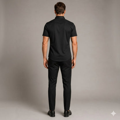 Men's 4-Way Ultra-Stretch Short Sleeve Dress Shirt