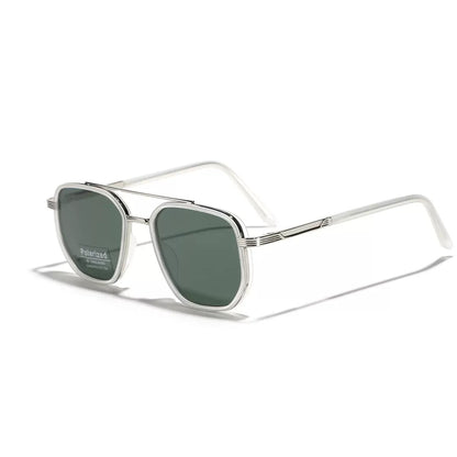 Polarized UV400 Sunglasses – Lightweight Geometric Square Frame
