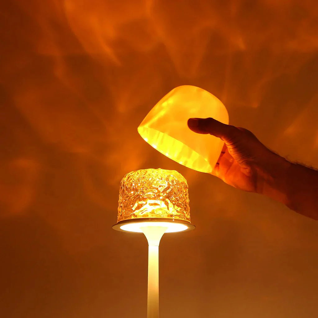 The Healing Glow™Bathroom Shower Lamp with 16 Color Ocean Wave Projector