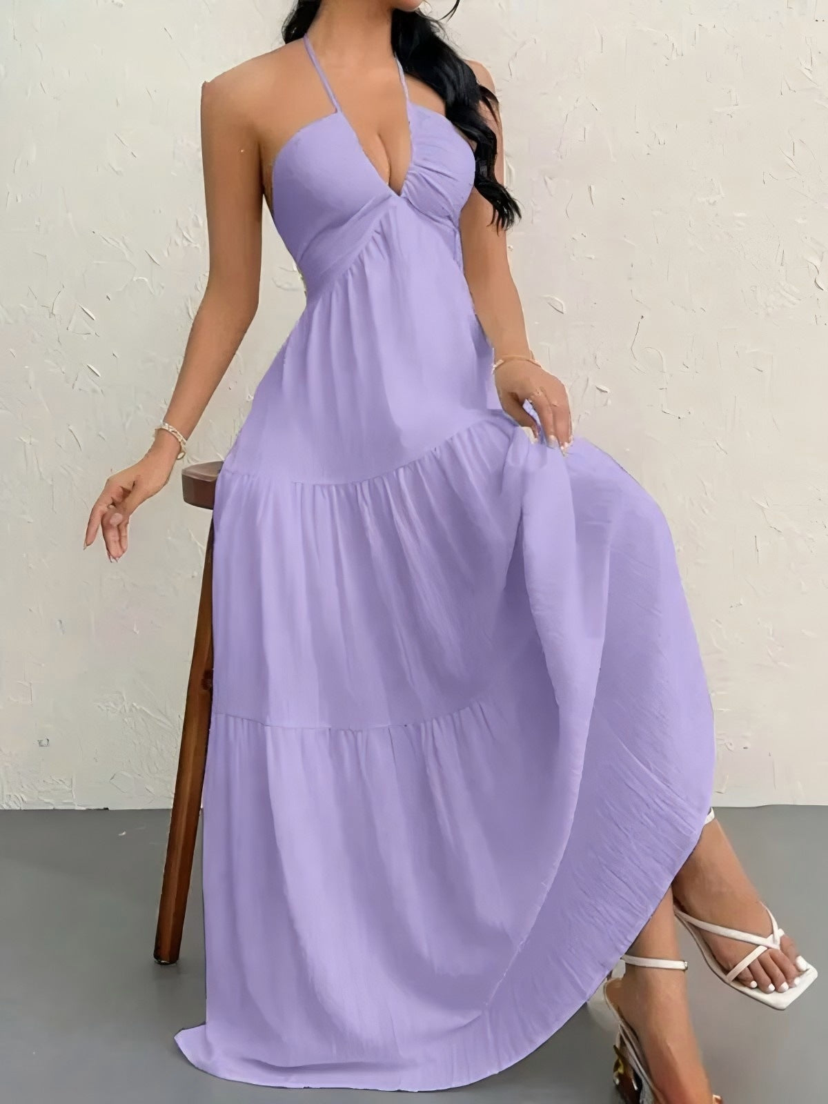 Women's Plain Dress, Summer Clothes Women, Casual Basic Loose Fit Sleeveless Dress for Beach Holiday Vacation
