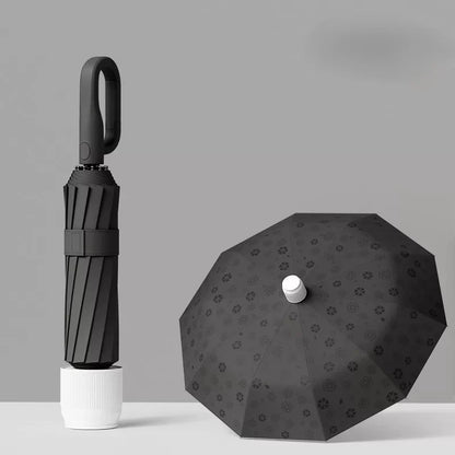 Magic Water-Revealing Automatic Umbrella with Drip-Proof Sleeve
