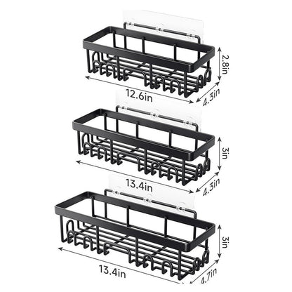 6-Piece Shower Caddy Set – No-Drill Bathroom Storage